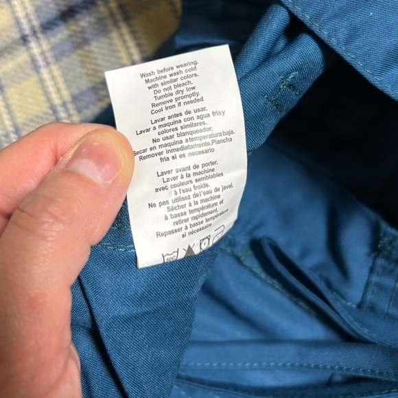 Cherokee Men’s Drawstring Cargo  Pants Caribbean Blue - Picture 7 of 11